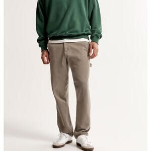 Abercrombie NWT Men's LOOSE Brown Workwear Pants Size 28W 28L